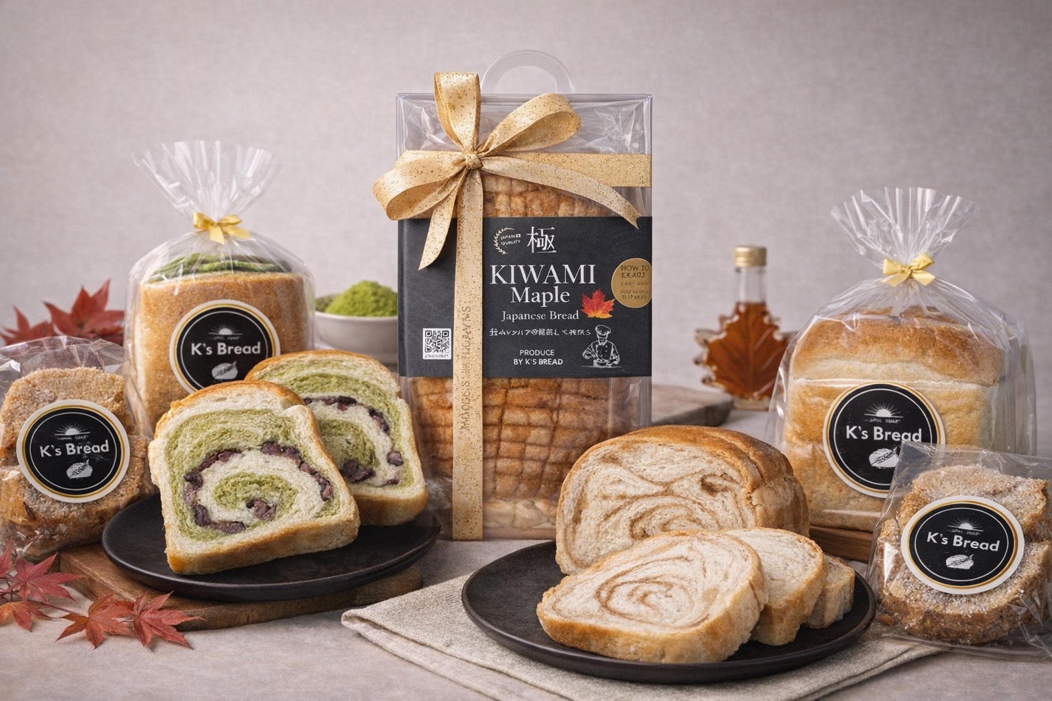 K's Breadの極みパン — 黄金色に焼き上がったふわふわもちもちの極みメープルパン